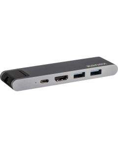 Kanex iAdapt 7-in-1 Multiport USB-C Hub - мултифункционален USB-C хъб за свързване на допълнителна периферия за MacBook (сив)