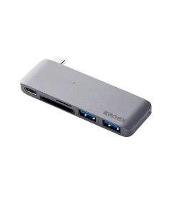 Kanex iAdapt 5-in-1 Multiport USB-C Hub - мултифункционален USB-C хъб за свързване на допълнителна периферия за MacBook (сив)