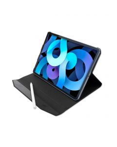 4smarts Flip Case DailyBiz - кожен калъф с магнитно захващане за iPad Air 4 (2020) (черен)