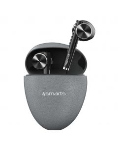 4smarts TWS Bluetooth Headphones Pebble - безжични Bluetooth слушалки с микрофон за мобилни устройства (светлосив)