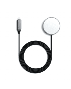 Satechi USB-C Magnetic Wireless Charging Cable - поставка (пад) за безжично зареждане за iPhone с Magsafe (тъмносив)