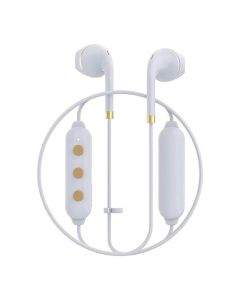 Happy Plugs Wireless II Earbuds - безжични Bluetooth слушалки с микрофон за мобилни устройства (бял)