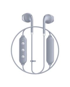 Happy Plugs Wireless II Earbuds - безжични Bluetooth слушалки с микрофон за мобилни устройства (тъмносив)