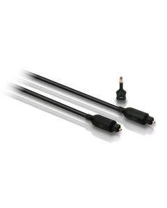 Philips SWA2522W/10 Fiber Optic Cable - оптичен аудио кабел (150 см) (черен)