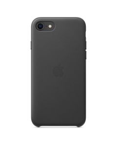 Apple iPhone SE2 Leather Case - оригинален кожен кейс (естествена кожа) за iPhone SE (2020), iPhone 8, iPhone 7 (черен)
