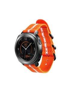 Samsung GP-R600BREECAG Premium Nato - оригинална каишка за Samsung Gear Sport и Watch Active (20мм) (оранжев)