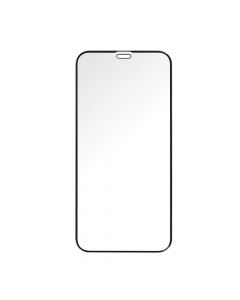 Prio 3D Glass Full Screen Curved Tempered Glass - калено стъклено защитно покритие за iPhone 12 Pro Max (черен-прозрачен) (bulk)