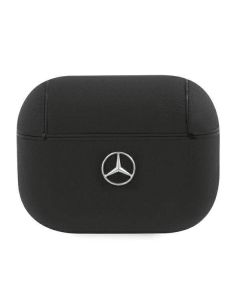 Mercedes-Benz Signature Leather Case - кожен кейс (естествена кожа) за Apple Airpods Pro (черен)