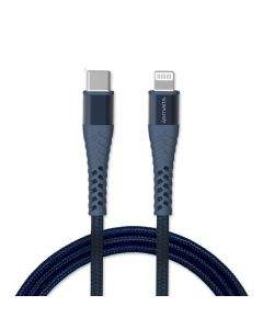 4smarts MFI PremiumCord USB-C to Lightning Cable XXL - USB-C кабел към Lightning за Apple устройства (300 см) (син)