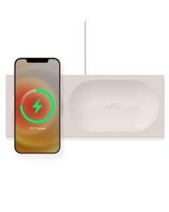 Elago Charging Tray for MagSafe - силиконова поставка за зареждане на iPhone чрез поставяне на Apple MagSafe Charger (бял)