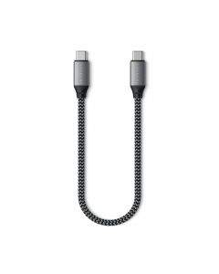Satechi USB-C to USB-C Charging Cable 100W - USB-C към USB-C кабел за устройства с USB-C порт (25 cm) (сив)