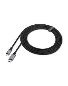 Moshi USB-C to Lightning Cable 3m - сертифициран (MFI) USB-C към Lightning кабел за Apple устройства с Lightning порт (300см) (черен)