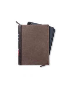 TwelveSouth BookBook V2 - уникален кожен калъф с отделение за Apple Pencil за iPad Pro 11 (2020) (кафяв)