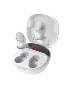 Baseus Encok WM01 Plus TWS In-Ear Bluetooth Earphones - безжични блутут слушалки със зареждащ кейс за мобилни устройства (бял)