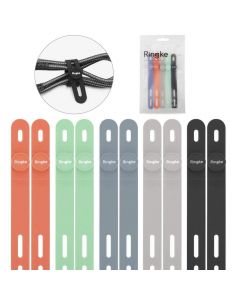 Ringke Set 10 x Silicone Strap Cable Organizer - 10 броя силиконови органайзери за кабели (в различни цветове)