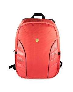 Ferrari Scuderia Collection Backpack 15.6 - дизайнерска раница за преносими компютри до 15.6 инча (червена)