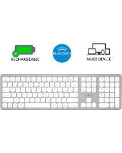 Macally Slim Bluetooth Wireless Keyboard US - безжична Bluetooth клавиатура за MacBook (бял)