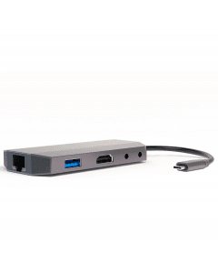 4smarts 9in1 USB-C Hub with DeX - мултифункционален хъб с DeX, Ethernet, HDMI, 3.5 mm jack, USB-C, USB 3.0 и четец за карти (тъмносив)