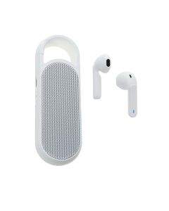 4smarts TWS Bluetooth Eara Twins - комплект безжични Bluetooth слушалки с микрофон и спийкър за мобилни устройства (бял)
