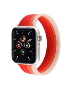 JC Design Silicone SoloLoop Band - силиконова каишка за Apple Watch 38мм, 40мм (червен)