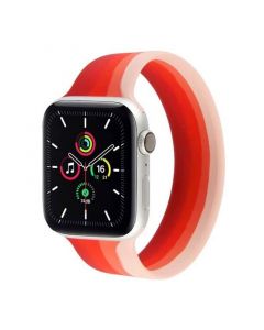 JC Design Silicone SoloLoop Band - силиконова каишка за Apple Watch 42мм, 44мм (червен)