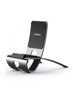 Ugreen Multi-Angle Ajustable Phone Stand - алуминиева поставка за мобилни телефони и таблети до 6.5 инча (тъмносив)