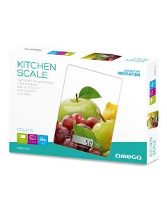 Omega Kitchen Scale Fruits with LCD Display - кухненска везна за измерване на теглото на хранителни продукти