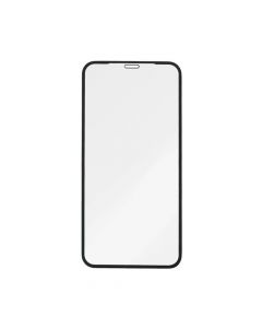 Prio 3D Glass Full Screen Curved Tempered Glass - калено стъклено защитно покритие за дисплея на iPhone 11 Pro Max, iPhone XS Max (черен-прозрачен) (bulk)