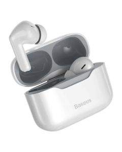 Baseus Simu S1 Active Noise Cancelling TWS In-Ear Bluetooth Earphones (NGS1-02) - безжични блутут слушалки за мобилни устройства (бял)