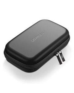 Ugreen HDD Case Box - органайзер за външен хард диск, кабели, слушалки и други аксесоари (черен)