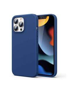 Ugreen Protective Silicone Case - силиконов (TPU) калъф за iPhone 13 Pro (син)