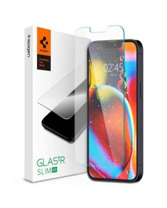 Spigen Glass.Tr Slim Tempered Glass - калено стъклено защитно покритие за дисплея на iPhone 13 Pro Max (прозрачен)