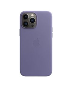 Apple iPhone Leather Case with MagSafe - оригинален кожен кейс (естествена кожа) за iPhone 13 Pro Max (лилав)