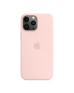 Apple iPhone Silicone Case with MagSafe - оригинален силиконов кейс за iPhone 13 Pro Max с MagSafe (светлорозов)