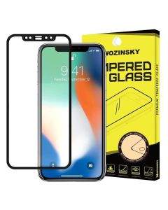 Wozinsky Case Friendly 3D Tempered Glass - калено стъклено защитно покритие за iPhone 12 Pro Max (черен-прозрачен)