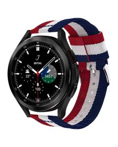 Tech-Protect Welling Band 20mm - текстилна каишка за Galaxy Watch, Huawei Watch, Xiaomi, Garmin и други (20мм) (син-червен)