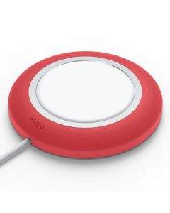 Elago Charging Pad for MagSafe - силиконова поставка за Apple MagSafe Charger (червен)