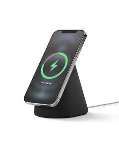 Elago MS1 Charging Stand for MagSafe - силиконова поставка за безжично зареждане на iPhone чрез поставяне на Apple MagSafe Charger (черен)