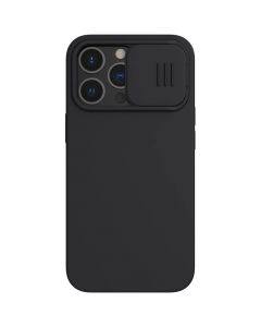 Nillkin CamShield Silky Case - силиконов (TPU) калъф за iPhone 13 Pro (черен)