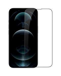 Nillkin CP PRO Ultra Thin Full Coverage Tempered Glass - калено стъклено защитно покритие за дисплея на iPhone 13 Pro Max (черен-прозрачен)