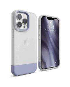 Elago Glide Case - удароустойчив силиконов (TPU) калъф за iPhone 13 Pro (мат-лилав)