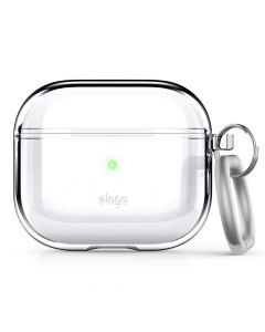 Elago AirPods 3 Clear Hang Case - силиконов (TPU) калъф с карабинер за Apple AirPods 3 (прозрачен)