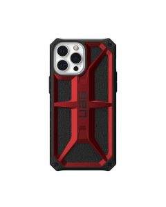 Urban Armor Gear Monarch Case - удароустойчив хибриден кейс за iPhone 13 Pro Max (червен)