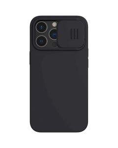 Nillkin CamShield Silky Silicone Case - силиконов (TPU) калъф за iPhone 13 Pro Max (черен)