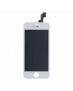 BK Replacement iPhone 5S, iPhone SE Display Unit - резервен дисплей за iPhone 5S, iPhone SE (пълен комплект) (бял)