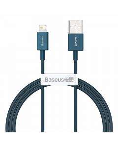 Baseus Superior Lightning USB Cable (CALYS-A03) - USB кабел за Apple устройства с Lightning порт (100 см) (син)