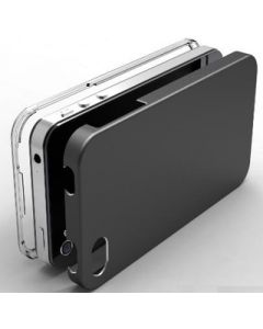 Pinlo Aluminum United Titanium - алуминиев кейс за iPhone 4/4S (черен)
