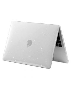 Tech-Protect SmartShell Glitter Case - предпазен кейс за MacBook Air 13 (2020) (прозрачен)