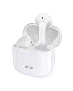Baseus Bowie E3 TWS In-Ear Bluetooth Earphones - безжични блутут слушалки със зареждащ кейс (бял)