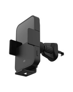 Samsung Wireless Charging 15W Car Vent Holder - поставка за радиатора на кола с безжично зареждане за Qi съвместими смартфони (черен)